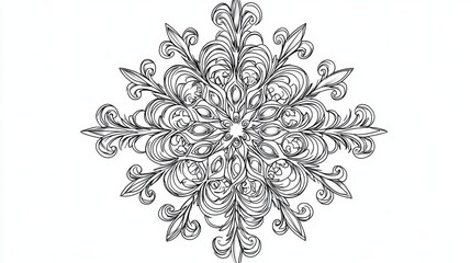 Ornate Floral Mandala Design for Creative Projects