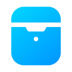 Airpods icon. airpods, music, earphones, headphones, wireless, device, communication, listen, audio, sound. Vector icon illustration