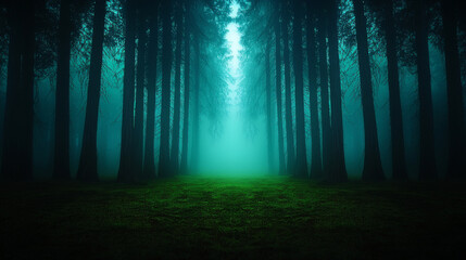 Nature's Cathedral: Morning Fog Among Sequoias