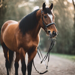 Obraz premium Horse Photograph Closeup