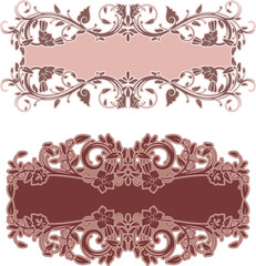 Vector floral ornamental frame, romantic vintage panel in Oriental, Turkish, Arabic style, great for wedding decorations, greeting cards, invitations, banners, logos, labels, vinyl and laser ready.