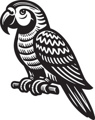 simple parrot vector