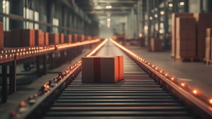 Conveyor system with automated package scanning, illustrating efficiency in logistics