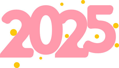 New Year 2025 Typography