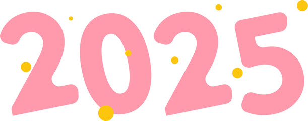 New Year 2025 Typography