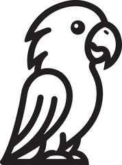 simple parrot vector