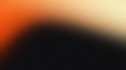 Vibrant colors grainy gradient background. Abstract dark orange gray colour noisy gradient texture, wave shaped, color flow, website header design, cover, poster, banner