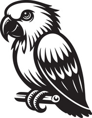 Fototapeta premium beautiful simple parrot vector 
