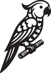 beautiful simple parrot vector 