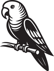 simple parrot vector illustration