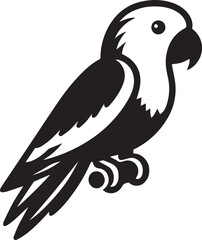 beautiful simple parrot vector 
