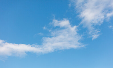 Clouds in the sky as a background