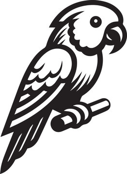 beautiful simple parrot vector 