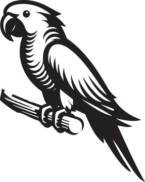 beautiful simple parrot vector 
