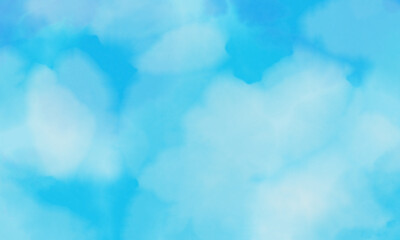 水彩青空の背景