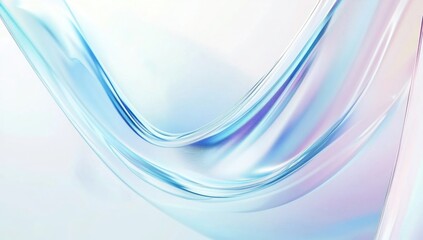 Naklejka premium Abstract Blue and White Curved Lines