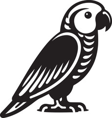 Obraz premium beautiful simple parrot vector 