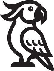 beautiful simple parrot vector 
