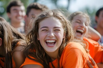 Teen group building activity
