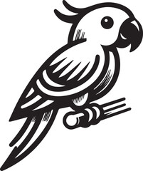 beautiful simple parrot vector 