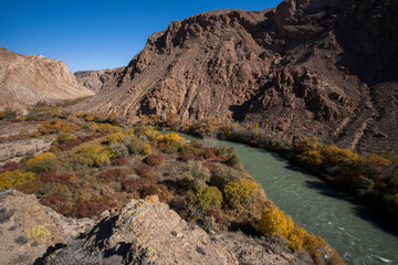 Charyn Canyon is a 154 km long canyon along the Charyn River in Kazakhstan. The canyon is located 195 km east of the city of Almaty.