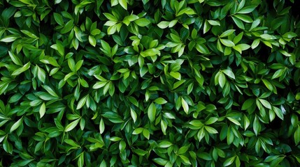 Dark green backdrop composed of natural leaves captures the essence of macro close-up photography, highlighting intricate details in the vibrant green foliage with ample copy space.