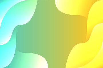 Green And Yellow Abstract Background Style
