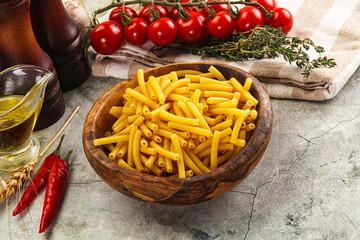 Italian pasta Maccherony for cooking