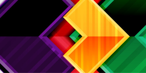 Arrow symbols created with 3d effects and line texture geometric abstract background