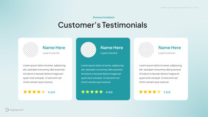 Testimonials Presentation Template Slides