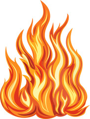 stylized flame illustration