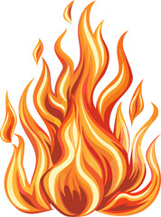 stylized flame illustration