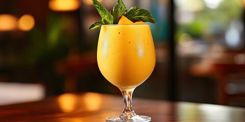 Refreshing Mango Juice Smoothie blended perfectly a nutritious and healthful beverage idea for the summer season. Enjoy this healthy smoothie on warm days!