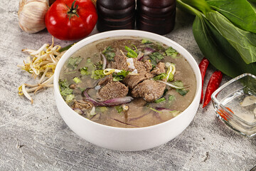 Vietnamese cuisine - Pho Bo soup with beef