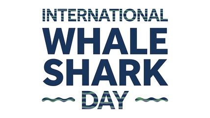 International Whale Shark Day Text Graphic