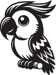 beautiful simple parrot vector 