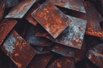 Abstract Texture of Rusty Metal Sheets - Industrial Background