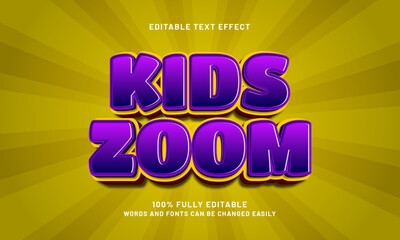 kids zoom editable text effects with a kids and toys theme