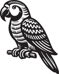 beautiful simple parrot vector 
