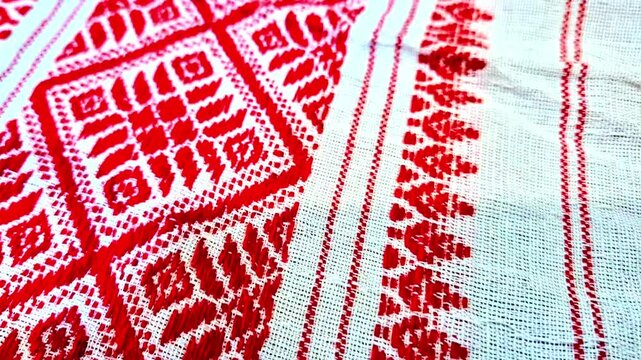 gamosa or gamusa from Assam. gamosa textile pattern. gamosa or gamusa is an article of significance for the indigenous people of Assam, India. It is generally a white rectangular piece of cloth . 