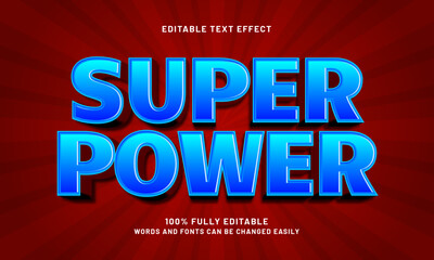 super power editable text effects with a game and kids theme