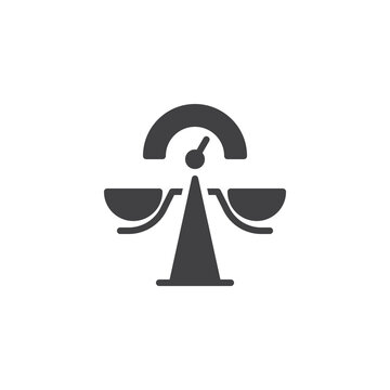 recommend clip art: Balance scale and meter vector icon