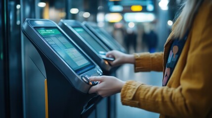 Automated ticketing system for public transport, streamlining passenger flow and payment