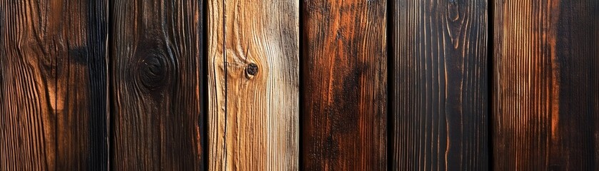Obraz premium Close-up Texture of Weathered Wood Planks