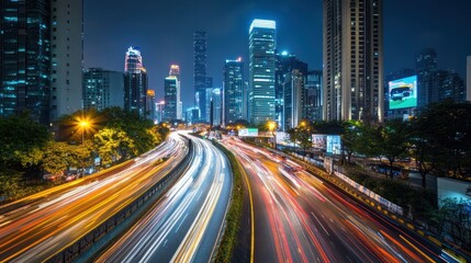 Obraz premium AI-driven infrastructure management optimizing traffic, energy, and public services in smart cities