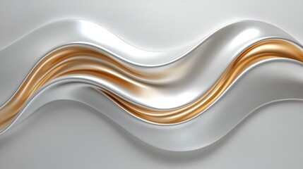 Obraz premium Elegant Abstract Design in Shimmering Luxury Tones