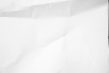 Obraz premium White Paper Texture background. Crumpled white paper abstract shape background with space paper for text