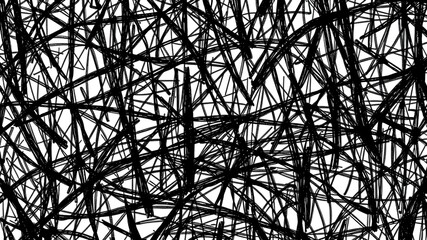 Obraz premium Abstract marker scribble backdrop. Handdraw mess of black ink strokes