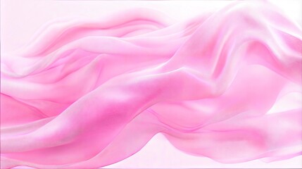 Obraz premium Beautiful Flowing Pink Fabric Waves - Elegant Soft Textile Background