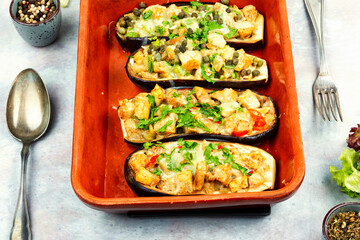 Traditional Turkish dish of eggplant.